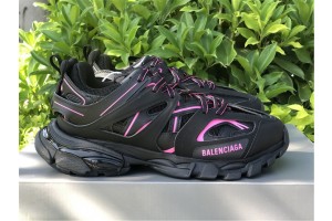 Balenciaga Track Low-Top Sneakers Black - Deep Pink 