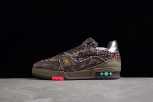 LV Trainer Sneaker Walnut Brown 