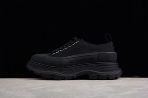 Alexander McQueen Tread Slick Canvas Sneaker - 'All Black '
