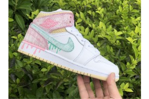 Air Jordan 1 Mid Paint Drip (GS) 