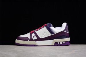 LV Trainer Low Purple White 