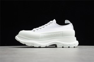 Alexander McQueen Tread Slick Canvas Sneaker - 'All White' 