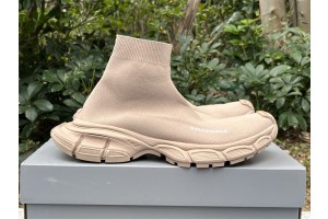 Balenciaga 3XL Sock Recycled Knit Sneaker - Beige 