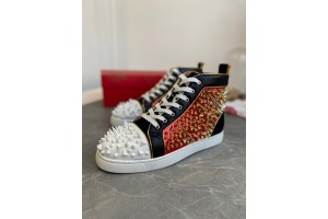Christian Louboutin Lou Pik Pik Strass  - High Top Sneaker 