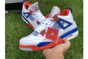 Air Jordan 4 Retro OG White Blue Orange 