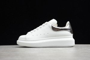 Alexander McQueen Oversized Sneaker Silver Leather