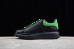 McQueen Oversized Sneaker Leath S.Rubb Larry Black - Green 