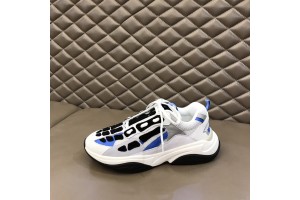 Amiri Bone Runner Sneakers - 'White - Black - Grey - Blue' - AMRBR-001