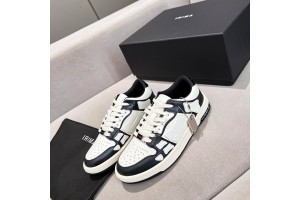 Amiri Skel Low Top Sneakers - White  - Black ASNK-004