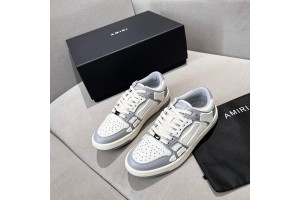 Amiri Skel Low Top Sneakers - White - Grey ASNK-008