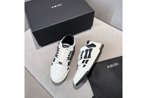 Amiri Skel Low Top Sneakers - Black - White ASNK-009