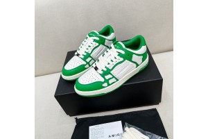 Amiri Skel Low Top Sneakers - White - Green ASNK-013
