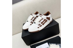 Amiri Skel Low Top Sneakers - Brown - White ASNK-020