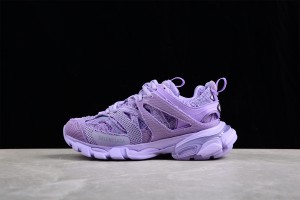 Balenciaga Track Sneaker In Full Mesh in Lilac  