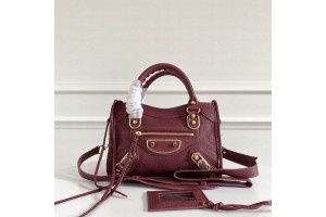 Balenciaga Ladies Classic Nano City Shoulder Bag  BGLD-013