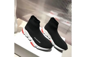 Balenciaga Speed Sneaker Black - Black White Red BLSS-010
