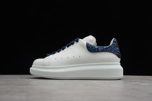 Alexander McQueen Oversized Sneaker Dark Blue Metallic