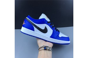 Air Jordan 1 Low Hyper Royal Orange Peel 