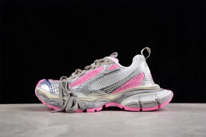 Balenciaga’s 3XL Sneaker in grey silver, pink mesh and polyurethane B3XL-006