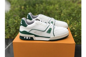 Louis Vuitton LV Trainer Sneaker Low White Green 