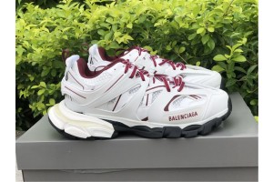 Balenciaga Track Sneaker White Burgundy  