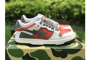 A Bathing Ape Bape Sk8 Sta White Red 