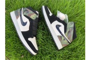 Air Jordan 1 Mid Camo Green