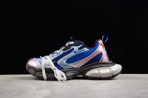 Balenciaga 3XL  Sneaker in Blue , Red mesh and Sliver polyurethane B3XL-0010