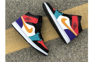 Air Jordan 1 Mid Bred Multi-Color 
