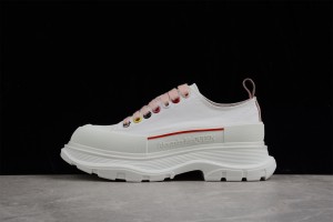 Alexander McQueen Tread Slick Canvas Sneaker - White Multicolor