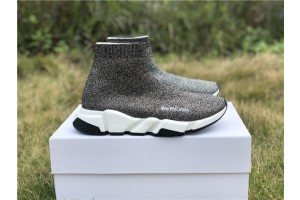 Balenciaga Speed Trainers Sneaker Silver Grey 