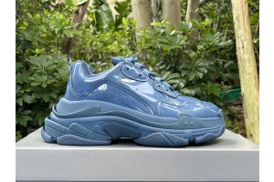 Balenciaga Triple S Blue Monoblock Trainers - Grailed