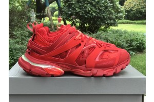Balenciaga Track Sneaker LED in red mesh and nylon - B-TRL003