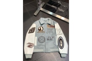 LV Varsity Leather Blouson Jacket