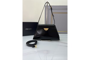 Prada Triangle-logo Leather Shoulder Bag 