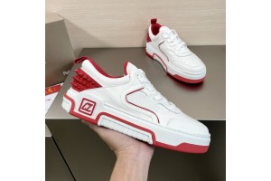 Louboutin Astroloubi leather sneakers in White Red LBTASTR-003