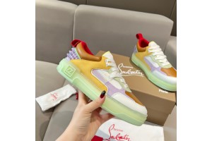 Louboutin Astroloubi leather sneakers in Yellow - Green - Purple LBTASTR-009