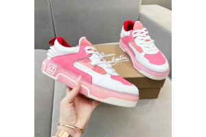 Louboutin Astroloubi leather sneakers in White - Pink LBTASTR-012