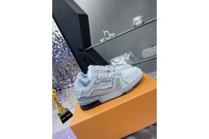 LV Trainer Monogram Denim Sneaker - Light Blue LV-TR054