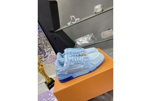 LV Trainer Monogram Denim Sneaker - Blue LV-TR055