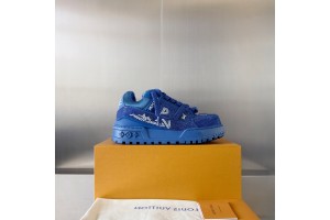 LV Trainer Maxi Crystals Sneaker - Blue LV-TR042