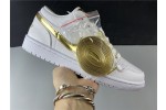 Air Jordan 1 Low White Metallic Gold
