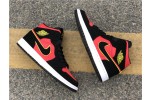 Air Jordan 1 Mid Black Hot Punch (W) 