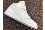 Air Jordan 1 Mid Multi-Color Swoosh Phantom (GS)