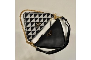Prada Symbole Leather and Fabric bag PRDBG-0013